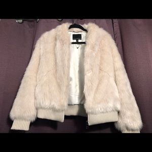 Banana republic faux fur bomber small